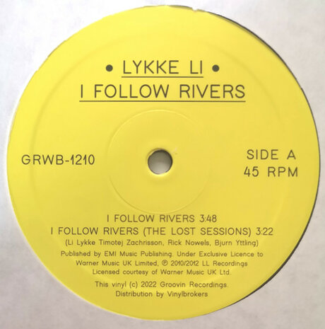 Lykke Li - I Follow Rivers  (2022)