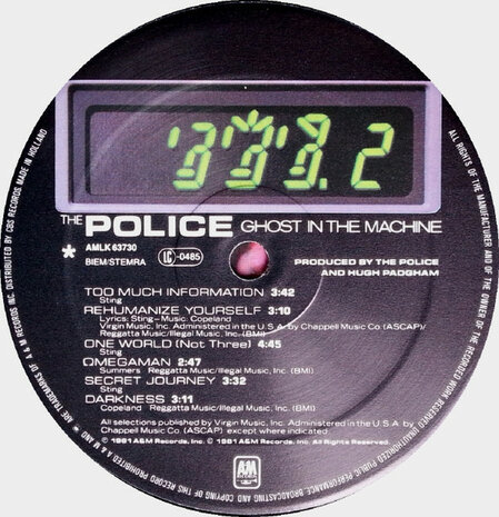 The Police - Ghost In The Machine (1981)