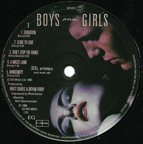 Bryan Ferry - Boys And Girls (1985)