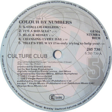 Culture Club - Colour By Numbers (1983)