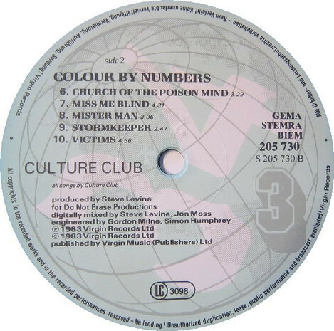 Culture Club - Colour By Numbers (1983)