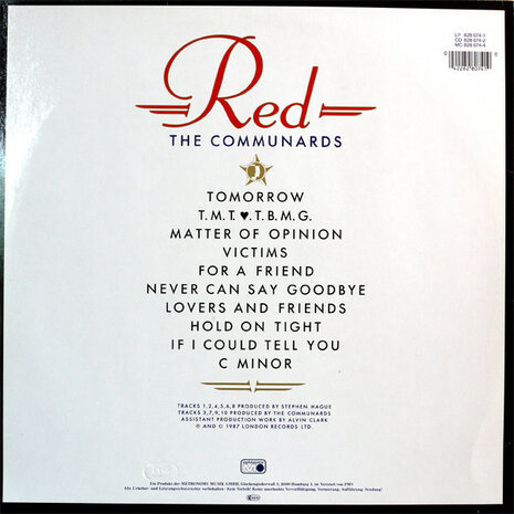 The Communards - Red (1987)