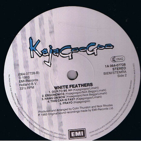 KajaGooGoo - White Feathers (1983)