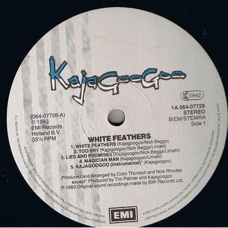 KajaGooGoo - White Feathers (1983)