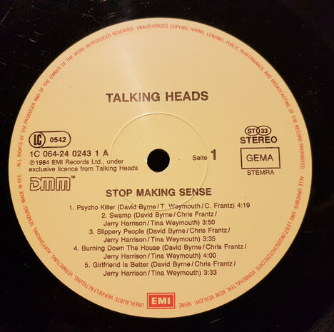 Talking Heads - Stop Making Sense (1984)