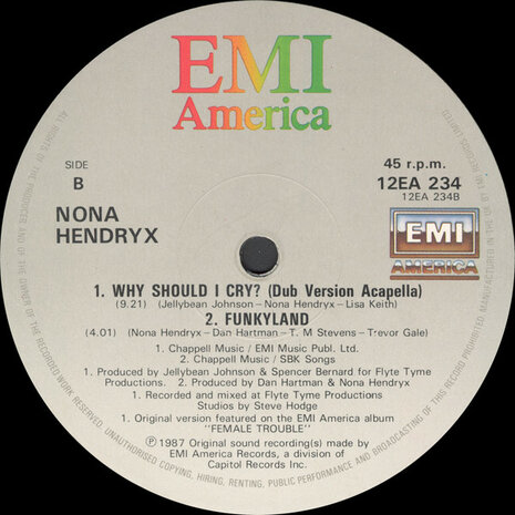 Nona Hendryx - Why Should I Cry? (1987)