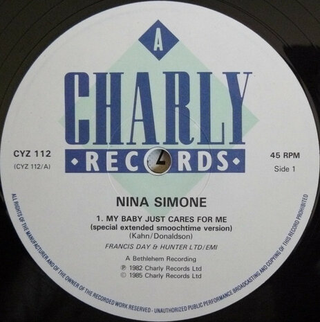 Nina Simone - My Baby Just Cares For Me (1987)