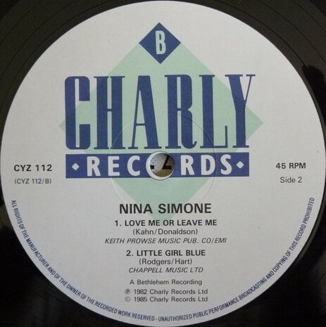 Nina Simone - My Baby Just Cares For Me (1987)