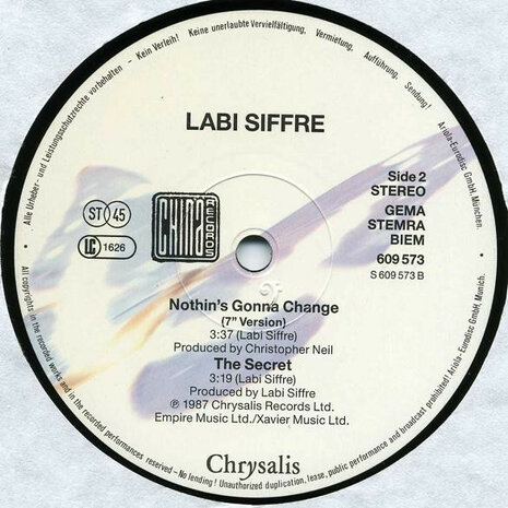 Labi Siffre - Nothin&#039;s Gonna Change (1987)