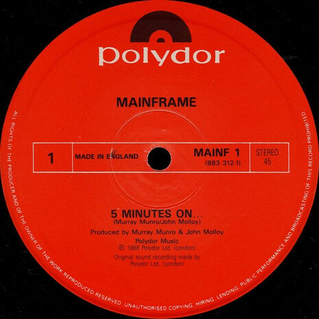 Mainframe - 5 Minutes On... (1986)