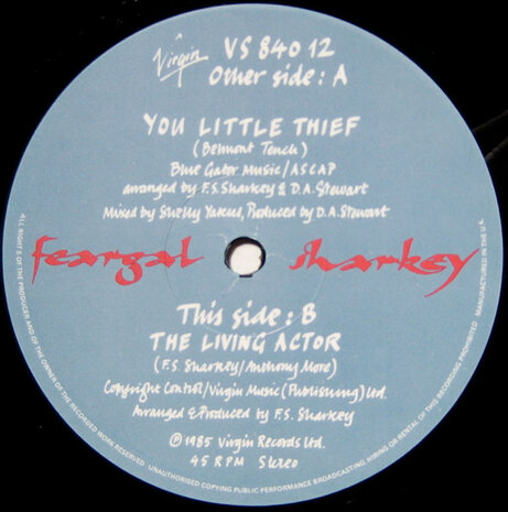 Feargal Sharkey - You Little Thief (1985)