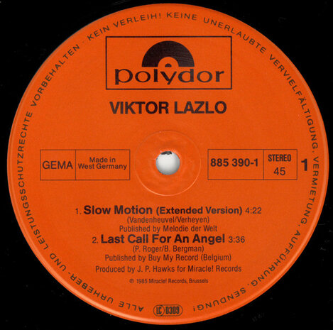 Viktor Lazlo - Slow Motion (1985)