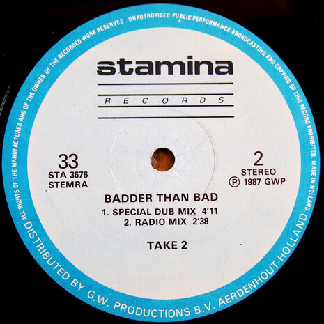 Take 2 - Badder Than Bad (1987)