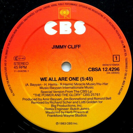 Jimmy Cliff - We All Are One (1983)