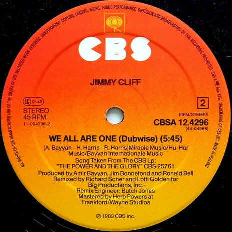 Jimmy Cliff - We All Are One (1983)