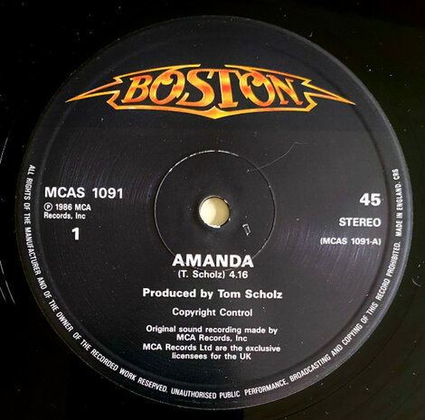 Boston - Amanda (1986)