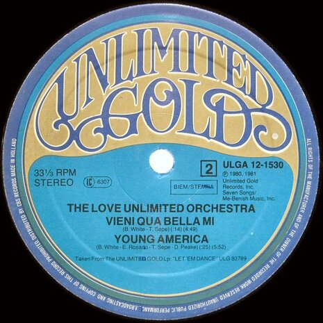 Love Unlimited / Love Unlimited Orchestra - I&#039;m So Glad That I&#039;m A Woman / Vieni Qua Bella Mi (1981)