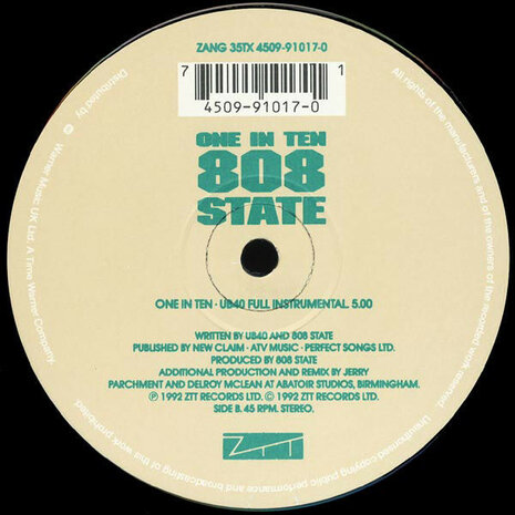 UB40, 808 State - One In Ten (1992)