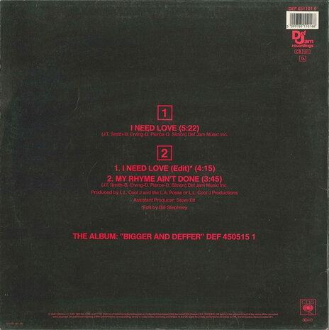 LL Cool J - I Need Love (1987)