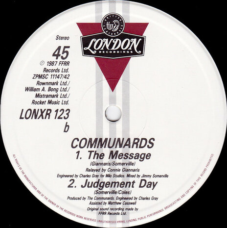 The Communards - You Are My World (New York 87 Remix) (1987)