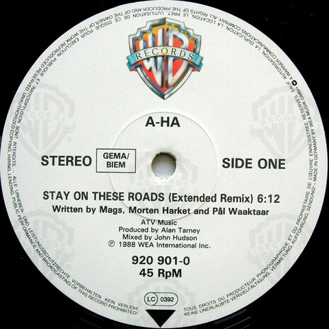 a-ha - Stay On These Roads (Extended Remix) (1988)