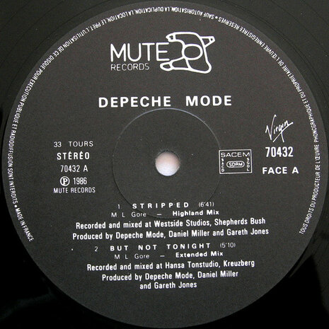 Depeche Mode - Stripped (Highland Mix) (1986)