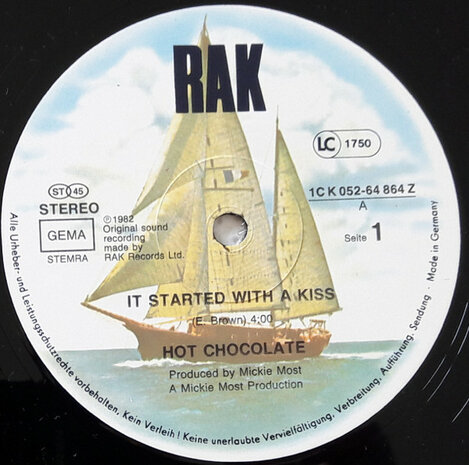 Hot Chocolate - It Started With A Kiss (1982)