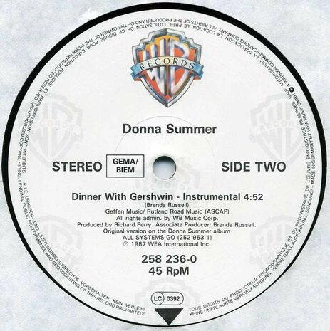 Donna Summer - Dinner With Gershwin (1987)