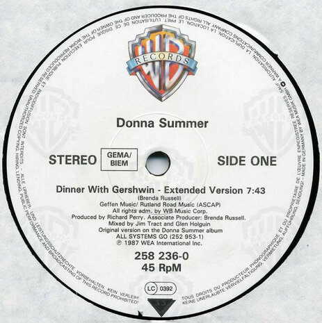 Donna Summer - Dinner With Gershwin (1987)