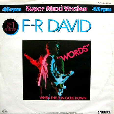 F.R. David - Words (1982)