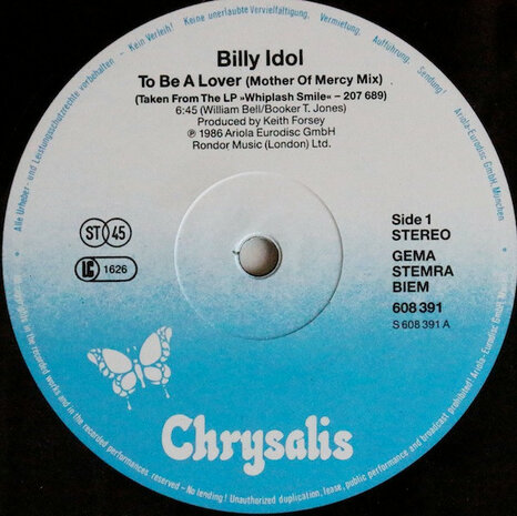 Billy Idol - To Be A Lover (1986)