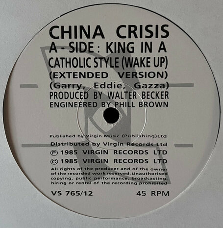 China Crisis - King In A Catholic Style (Wake Up) (1985)