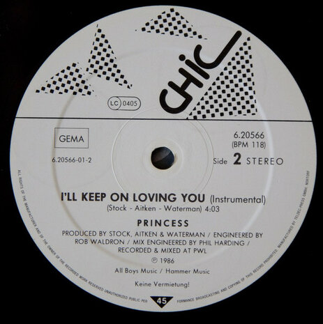 Princess - I&#039;ll Keep On Loving You (1986)