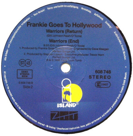 Frankie Goes To Hollywood - Warriors (Turn Of The Knife Mix) (1986)