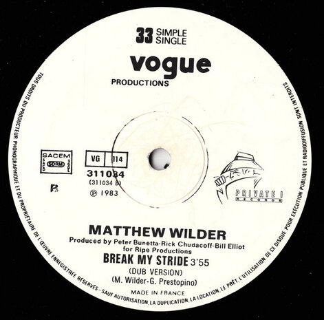 Matthew Wilder - Break My Stride (1983)