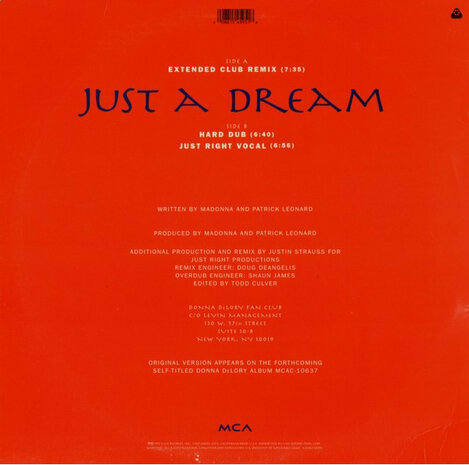 Donna de Lory - Just A Dream (1993)