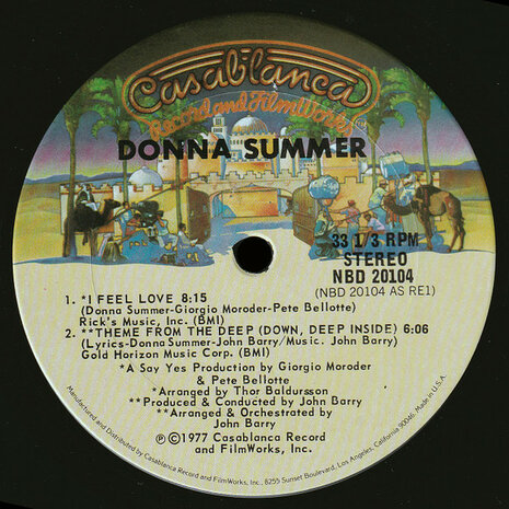 Donna Summer - I Feel Love / Theme From The Deep (Down, Deep Inside) (1977)