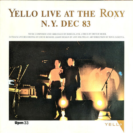 Yello - Live At The Roxy N.Y. Dec 83 (1984)