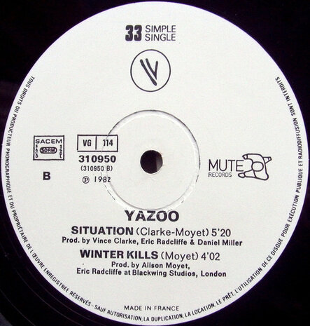 Yazoo - Don&#039;t Go (Re-mixes) / Situation (1982)