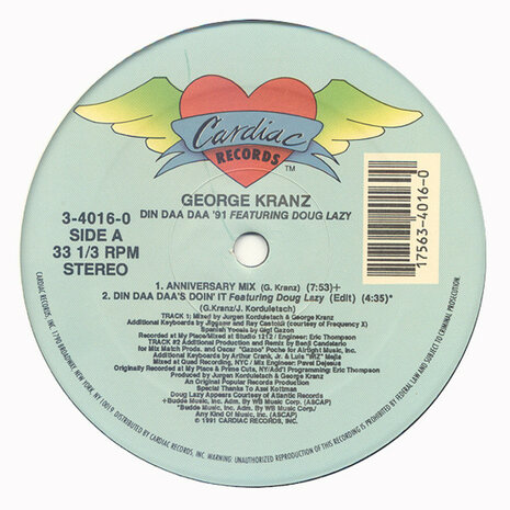 George Kranz Featuring Doug Lazy - Din Daa Daa &#039;91 (1991)