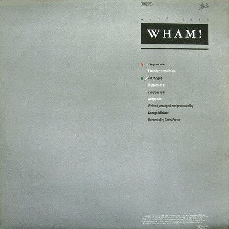 Wham! - I&#039;m Your Man (1985)