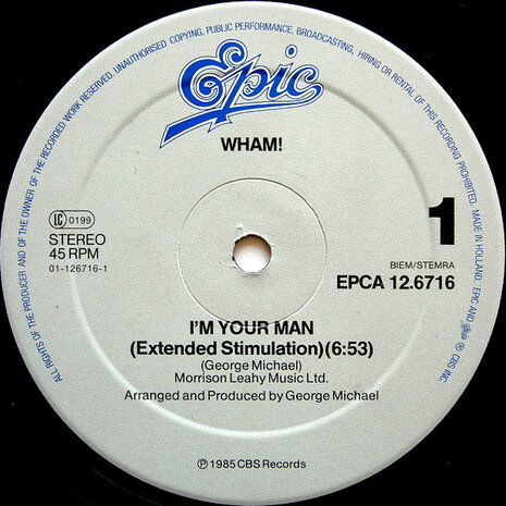 Wham! - I&#039;m Your Man (1985)