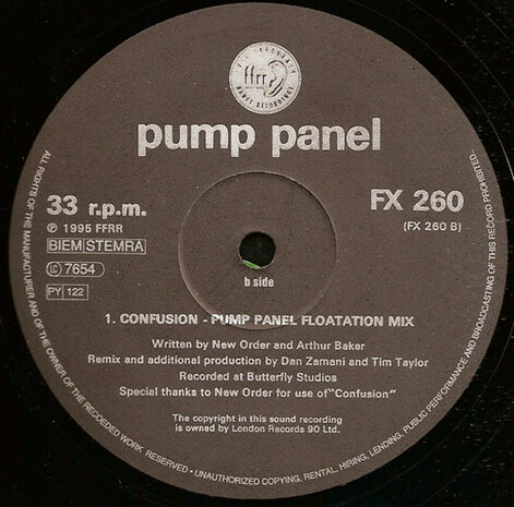 The Pump Panel - Confusion / Re-Mover (1995)