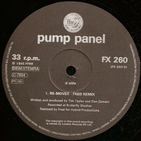 The Pump Panel - Confusion / Re-Mover (1995)