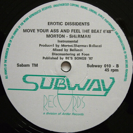 Erotic Dissidents - Move Your Ass And Feel The Beat (1988)