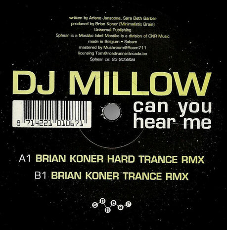 DJ Millow - Can You Hear Me (2002)