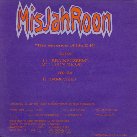 MisJahRoon - The Essence Of Life E.P. (1994)