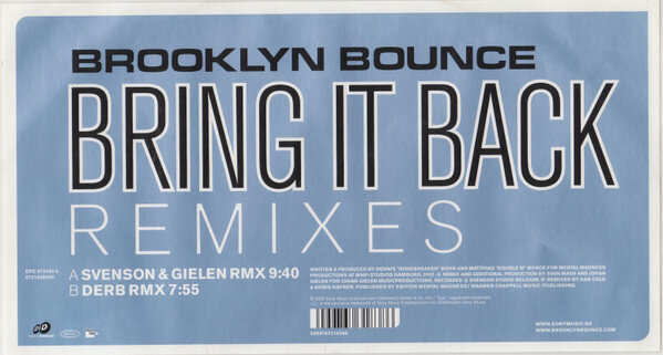 Brooklyn Bounce - Bring It Back (Remixes) (2002)