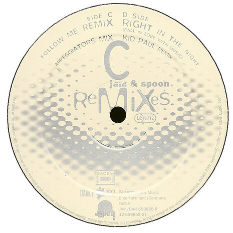 Jam &amp; Spoon Feat. Plavka - Right In The Night (Fall In Love With Music) (Remixes) (1993)