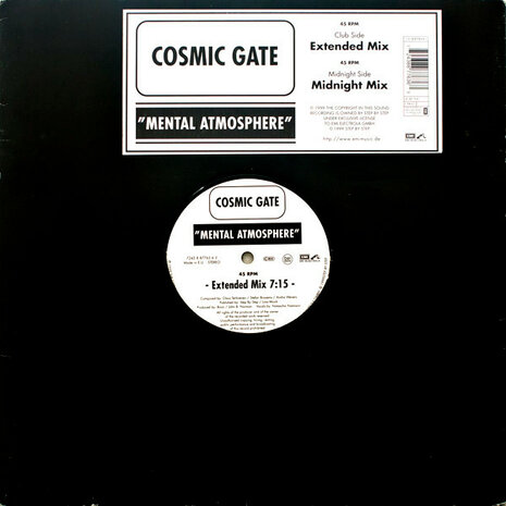 Cosmic Gate - Mental Atmosphere (1999)